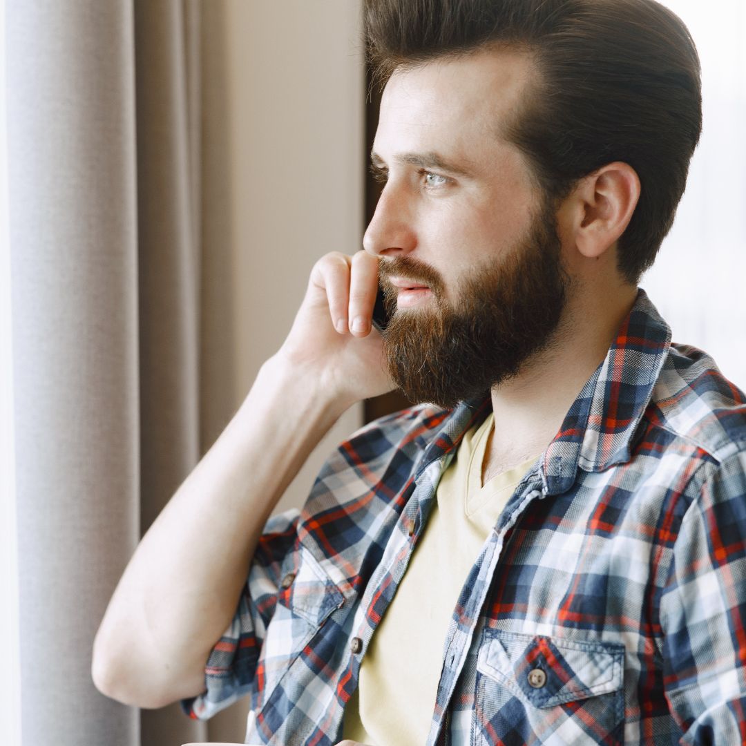 Man on phone