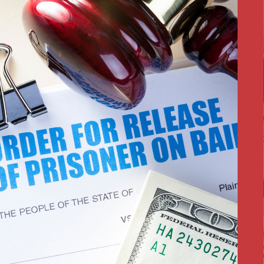 Fulton - 3 gavel, cash, paper with "order for release of prisoner on bail"