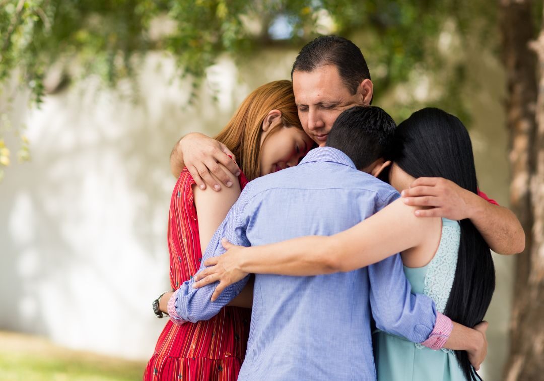 Bail Bonds for Manslaughter - 2 family embracing